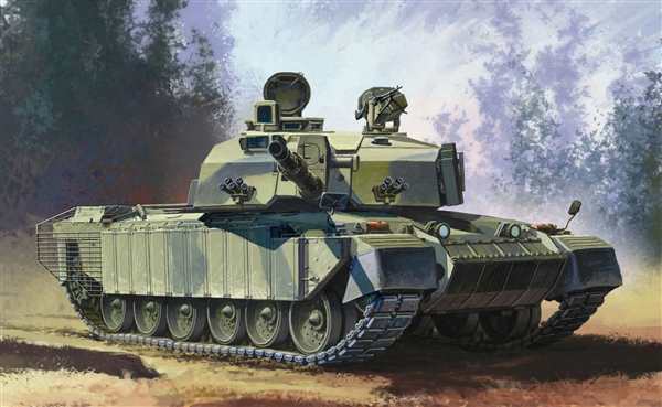 Раскраска Британский танк Challenger 2
