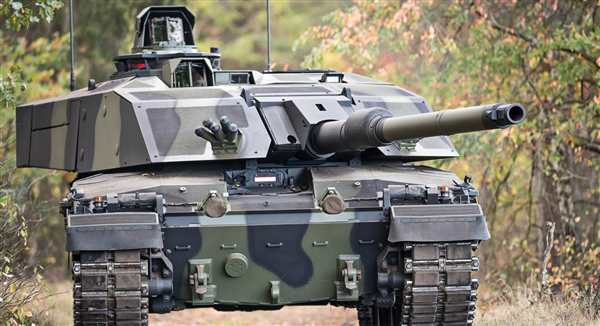 Раскраска Британский танк Challenger 2
