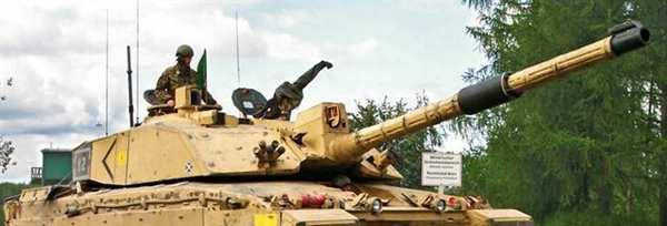 Раскраска Британский танк Challenger 2