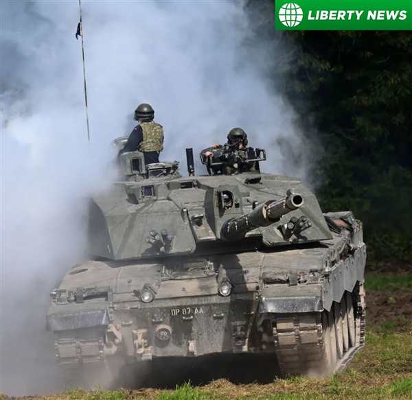 Раскраска Британский танк Challenger 2