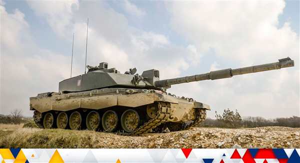 Раскраска Британский танк Challenger 2
