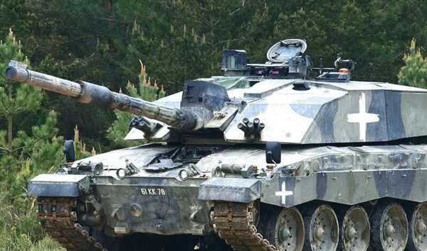 Раскраска Британский танк Challenger 2