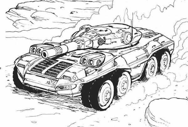 БТР-80 бронетранспортёр рисунок