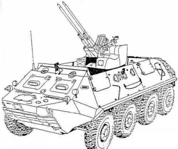 БТР 80 танк раскраска