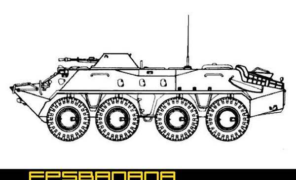 Раскраска бронетранспортёраCreative Combat Colours