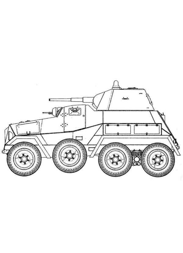 Раскраска броневик