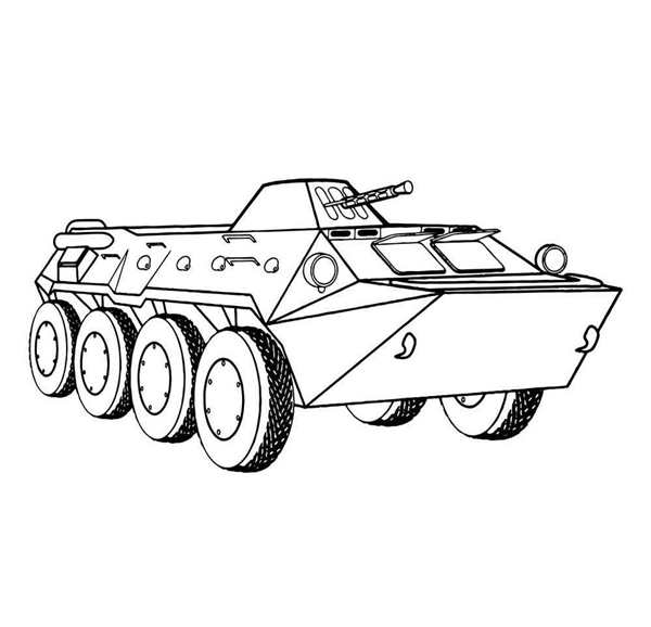 Раскраски военные танки