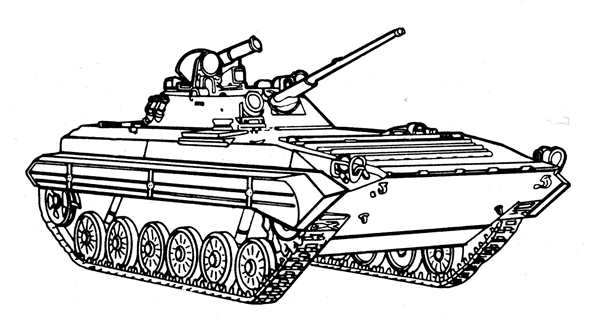 Раскраска Боевая машина пехоты