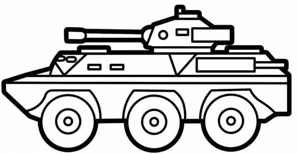 Раскраска «Военная техника»
