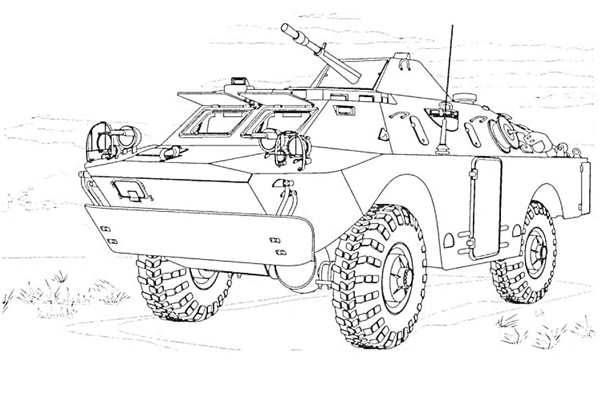 БТР 60 раскраска