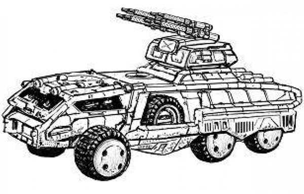 Раскраска бронетранспортер БТР-80а