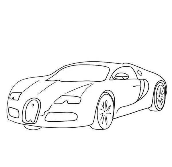 Bugatti Chiron чертеж
