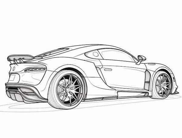 Bugatti Chiron чертеж
