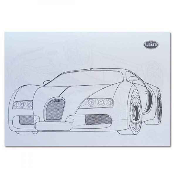 Раскраска Bugatti Veyron