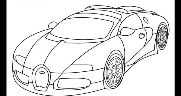 Раскраска Бугatti Veyron для творческого удовольствия