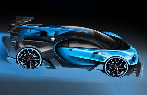 Bugatti Chiron чертеж