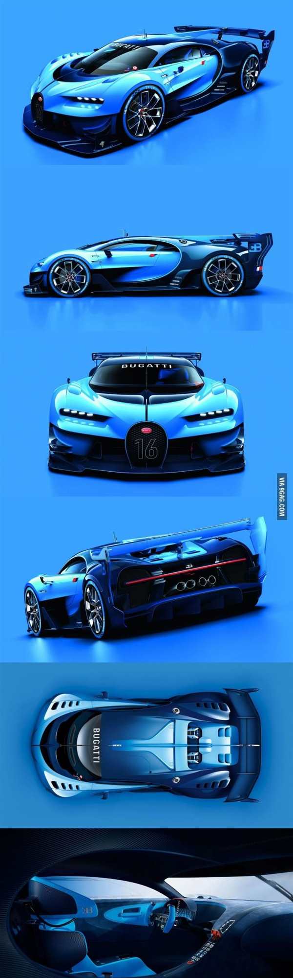 Bugatti Vision Gran Turismo рисовать