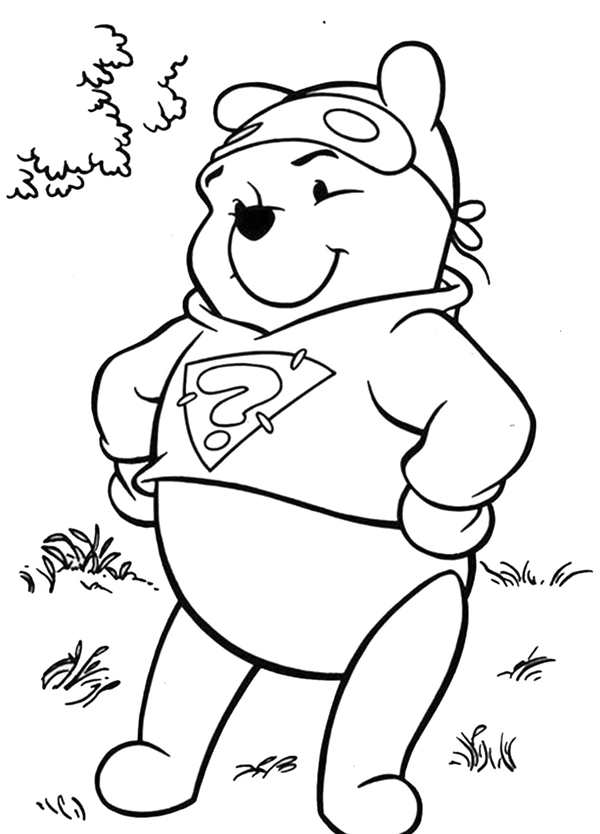Раскраска Букет Цветов от ВинниПуха WinniethePooh