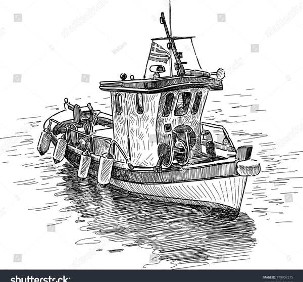 Раскраска Буксир В Море