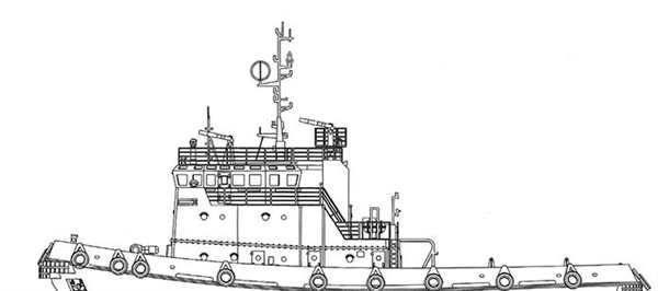 Раскраска Буксир В Море