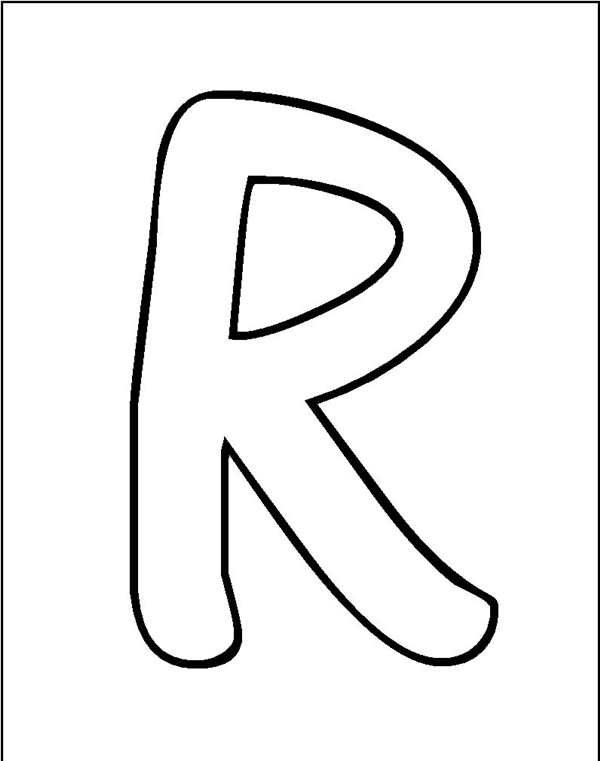 Трафарет буквы r