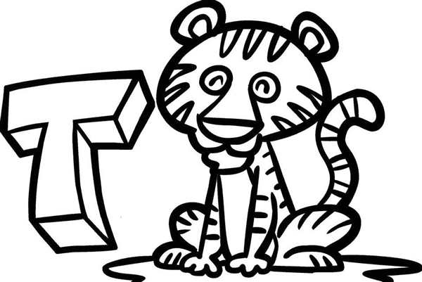 Раскраска буквы ТCreative Fun for Little Ones
