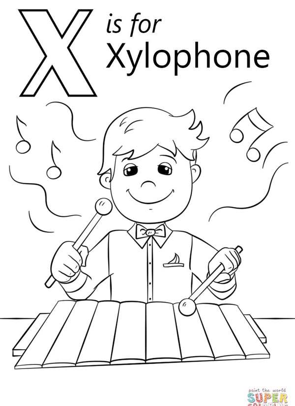 Пропись английской буквы x