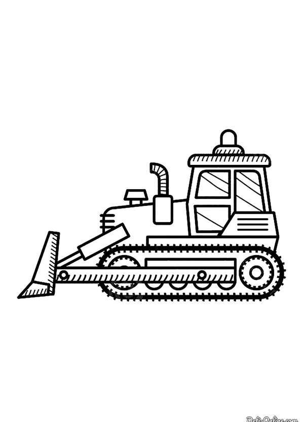 Дт75 бульдозер раскраска