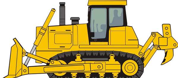 Раскраска Бульдозера Caterpillar Oliver