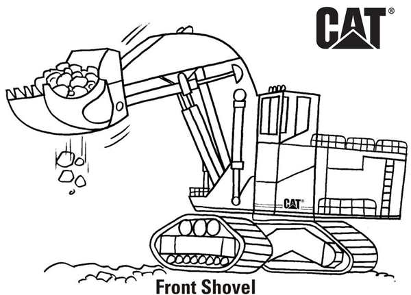 Раскраска Бульдозера Caterpillar Oliver