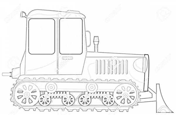 Caterpillar d10t чертеж