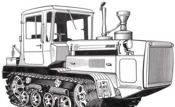 ДТ-75 трактор гусеничный