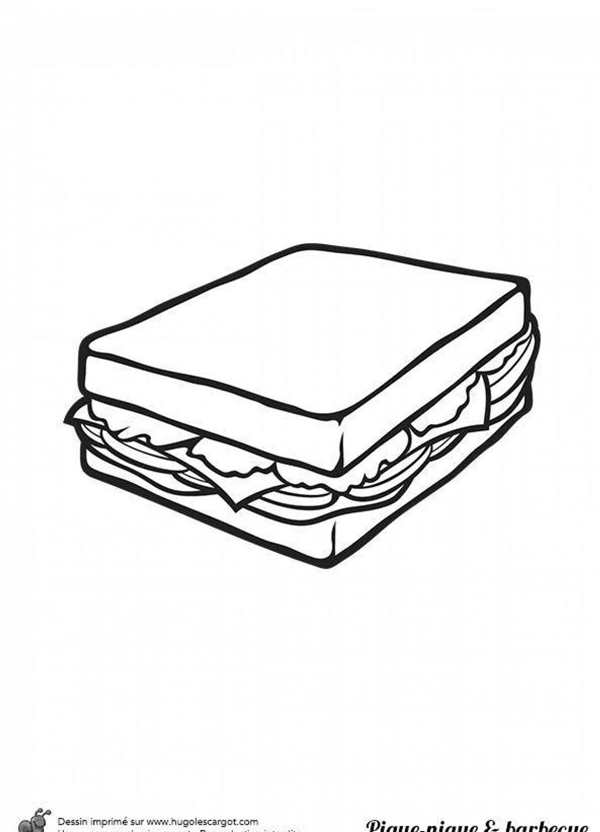 Sandwich раскраска