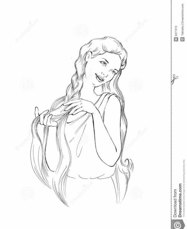 Русская красавица рисунок