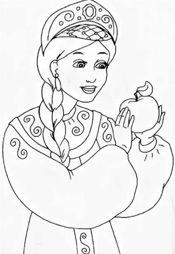 Раскраска. Конек-горбунок