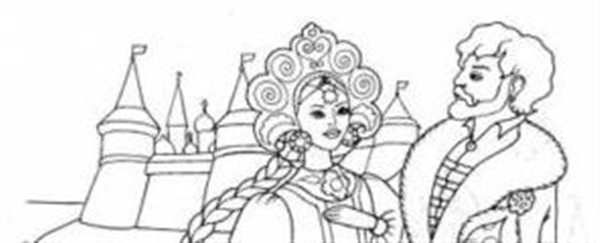 Раскраска по сказке о царе Салтане белка