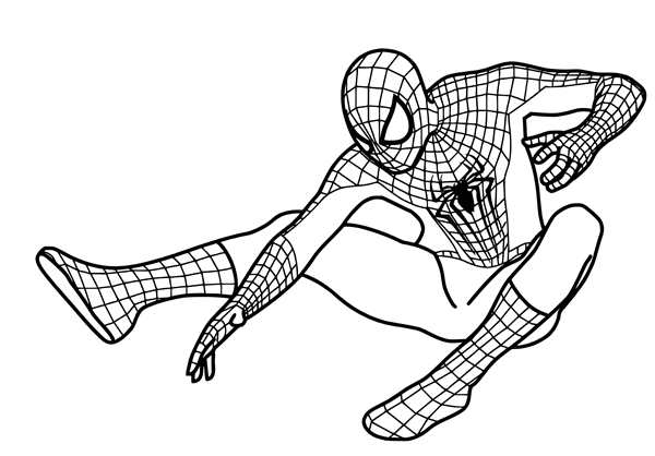 Spider man раскраска Супергерои