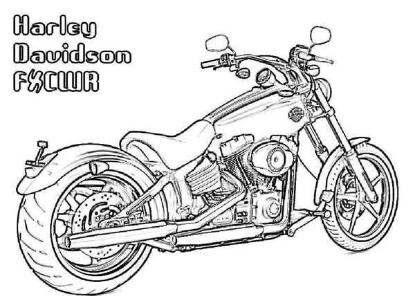 Harley Davidson Sportster чертёж