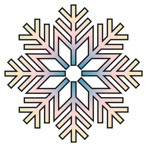 Раскраска Чудесная Снежинка