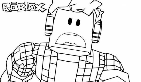 Раскраска Roblox Квин