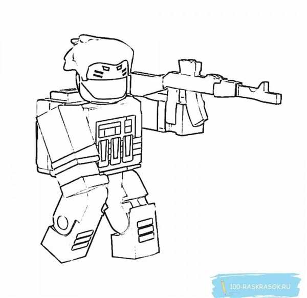 Roblox раскраска