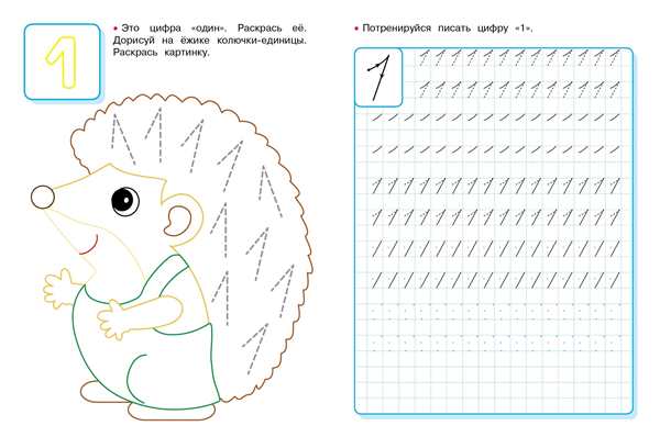 Прописи цифры для дошкольников 5-6