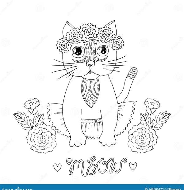 Раскраска. Котики