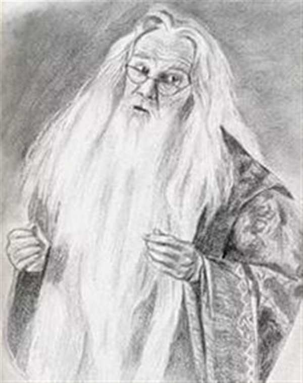 Дамблдор рисунок легкий