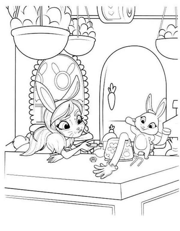 Enchantimals Фелисити раскраска