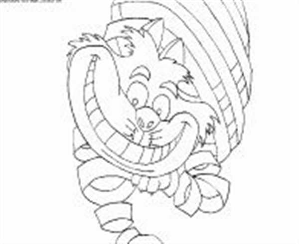 Раскраска Даша и Чeshire Кот