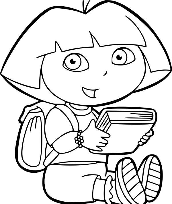 Раскраска Dora