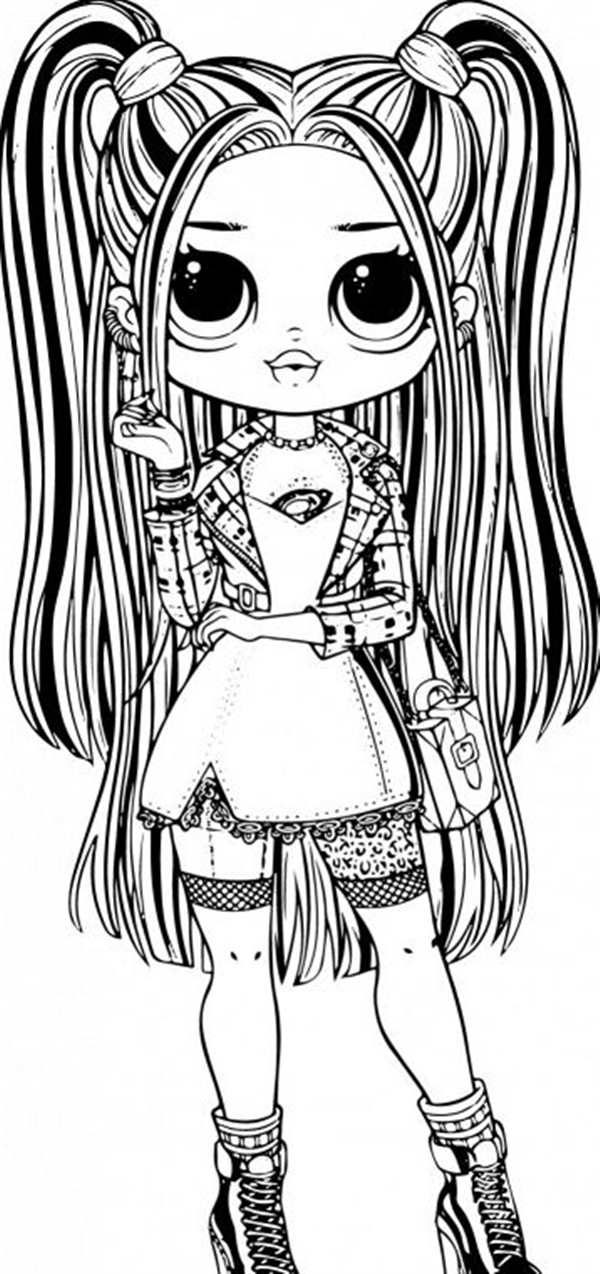 Кукла ЛОЛ raskraska