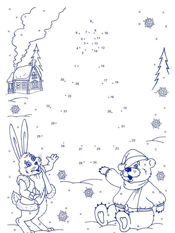 Новогодняя раскраска