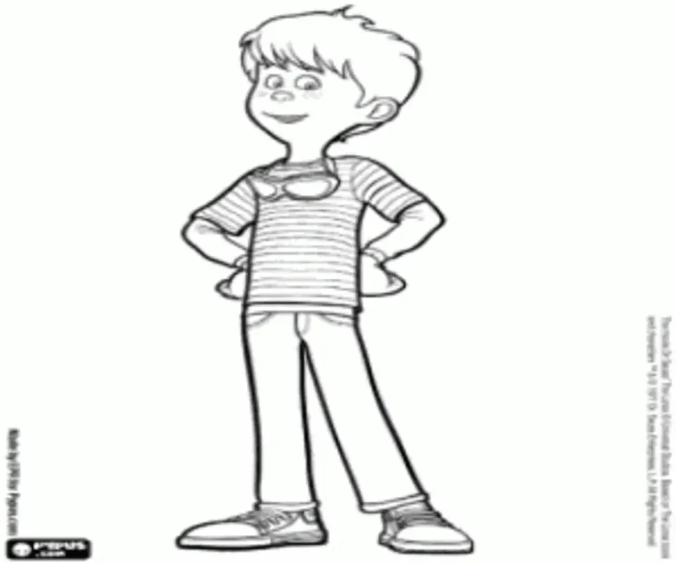 Раскраска имя Денис